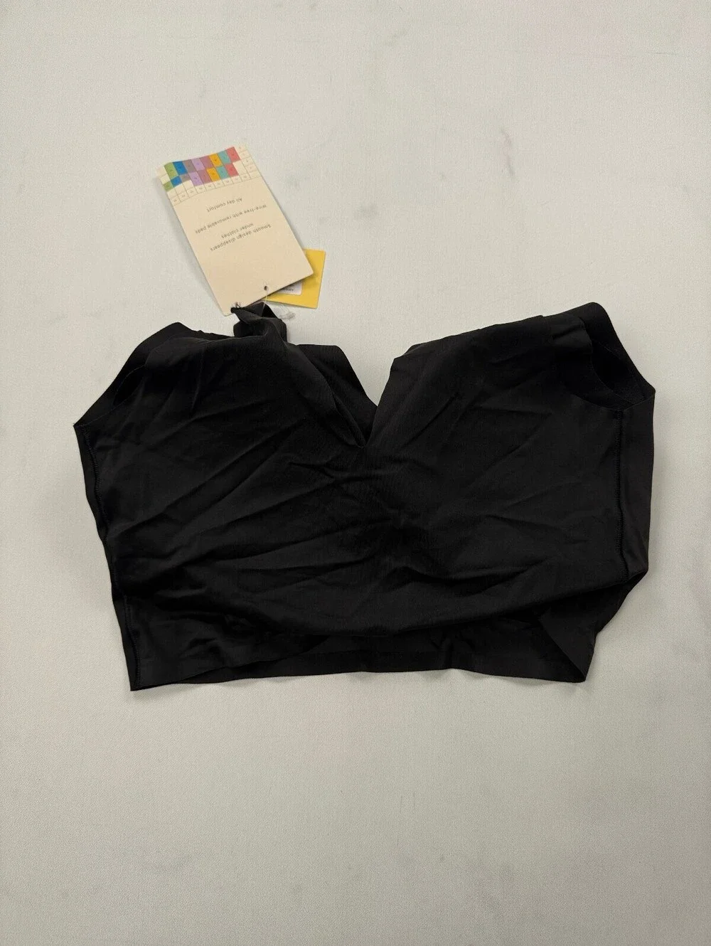 True & Co Everyday Bra Black Modern Minimalist - Womens XL/TG
